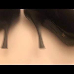 BCBGirls black suede stilettos heeled boots